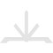 Ekena Millwork Vanguard Architectural Grade PVC Gable Bracket, 96"W x 60"H x 2"D x 6"F, 15/12 Pitch GBP096X60X0206VAN00 - alternate 5